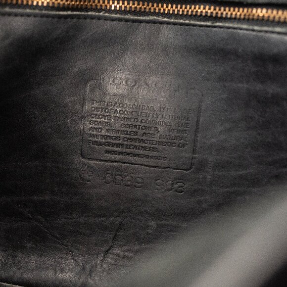 Vintage Coach Convertible Clutch - Black Leather Crossbody Made 1989 - Picture 6 of 16